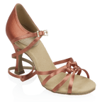 820-X Blizzard Xtra | Dark Tan Satin | Ladies Latin Dance Shoes
