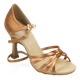 825-X Drizzle Xtra | Light Tan Satin | Ladies Latin Dance Shoes