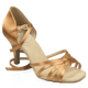 836-X Hygea Xtra | Light Tan Satin | Latin Dance Shoes