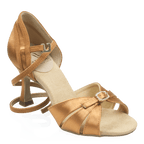 871-X Pavo - Light Tan Satin | Ladies Latin Dance Shoes