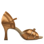 871-X Pavo - Light Tan Satin | Ladies Latin Dance Shoes