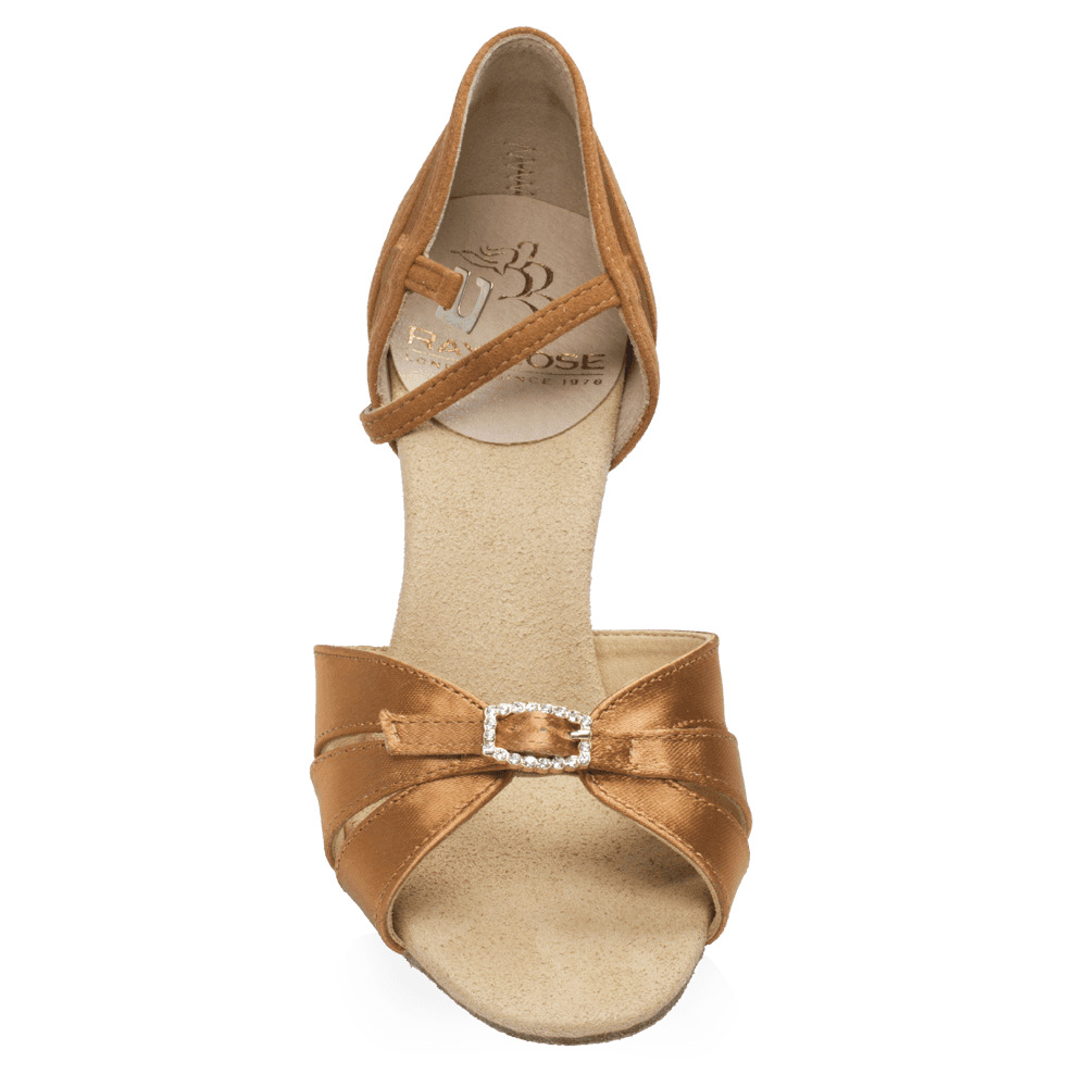 871-X Pavo - Light Tan Satin | Ladies Latin Dance Shoes