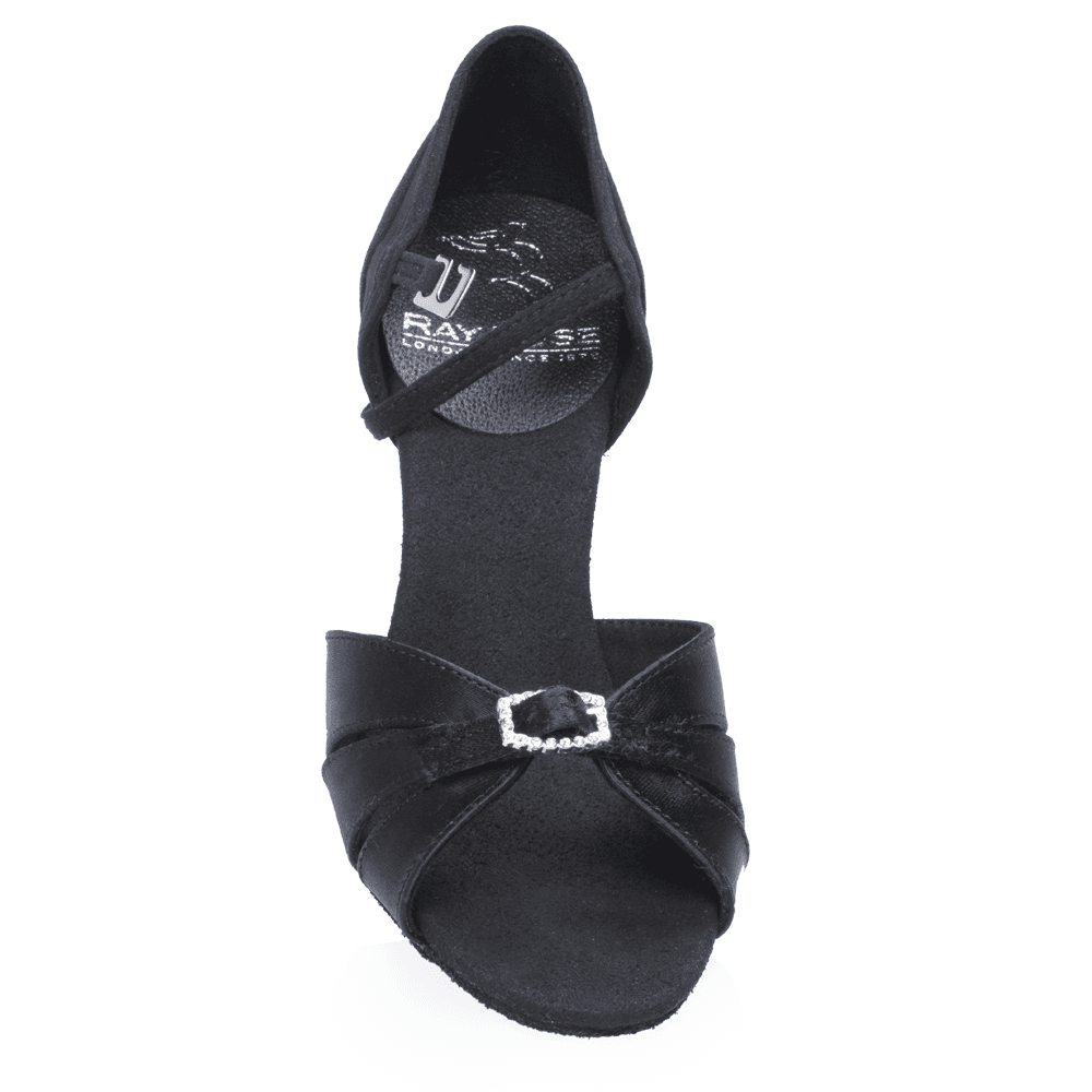 871-X Pavo - Black Satin | Ladies Latin Dance Shoes
