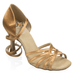 882-X Tiina Xtra | Light Tan Satin  | Latin Dance Shoes