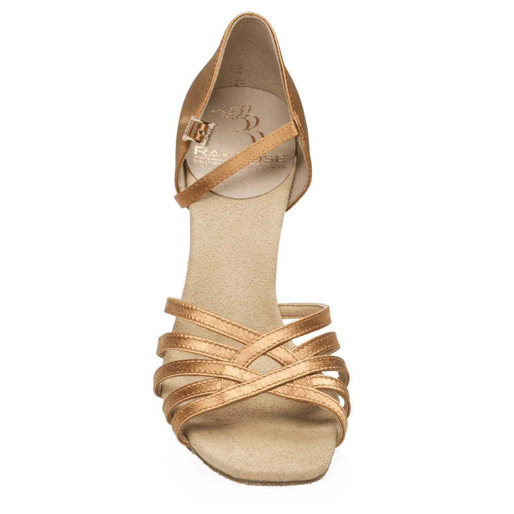 882-X Tiina Xtra | Light Tan Satin  | Latin Dance Shoes
