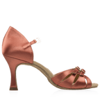 Aquila | Dark Tan Satin | Ladies Latin Dance Shoes