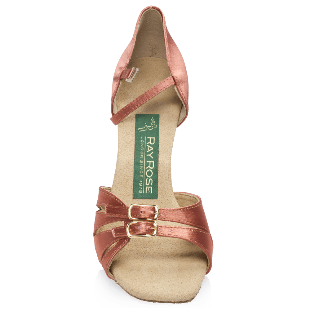 Aquila | Dark Tan Satin | Ladies Latin Dance Shoes