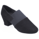 419 Luna | Black Nappa Suede Leather/Elastic