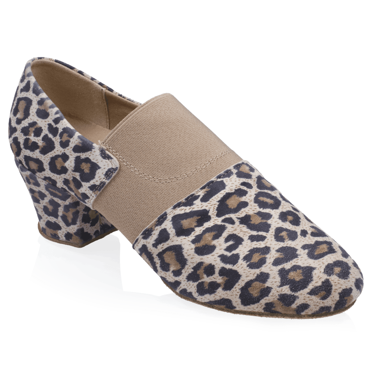 419 Luna | Leopard Print Leather/Elastic