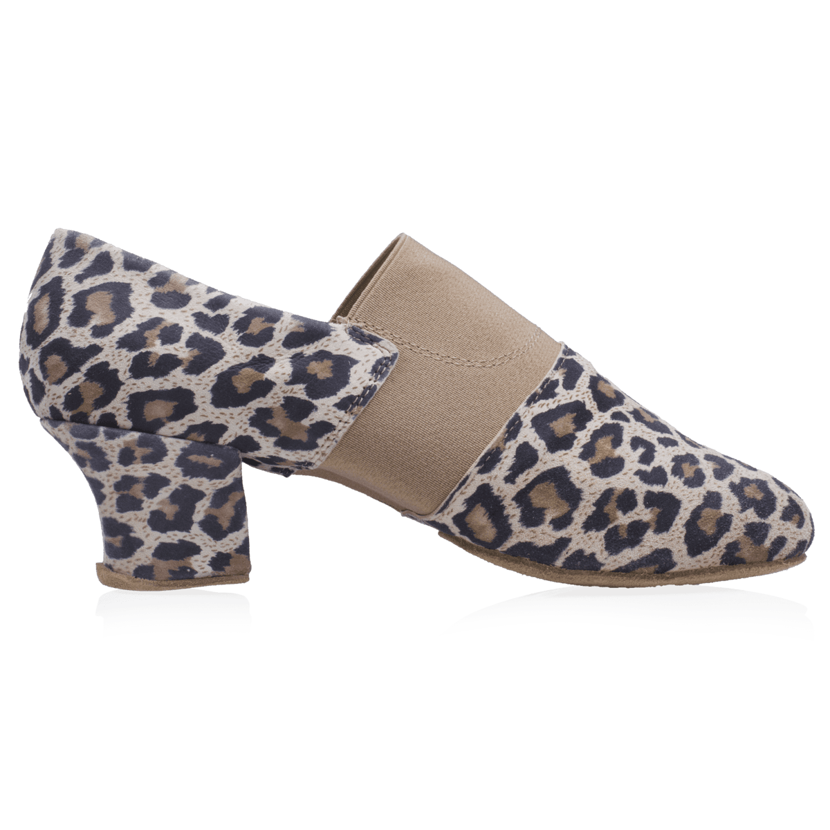 419 Luna | Leopard Print Leather/Elastic