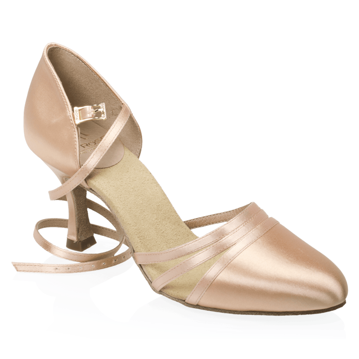 100 Ohio | Light Flesh Satin | Standard Ballroom Dance Shoes