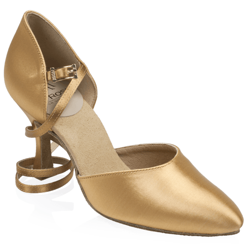 103 Sirocco | Flesh Satin | Smooth Dance Shoes - Flared Heels Only