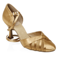 102 Missouri | Flesh Satin | Standard Ballroom Dance Shoes
