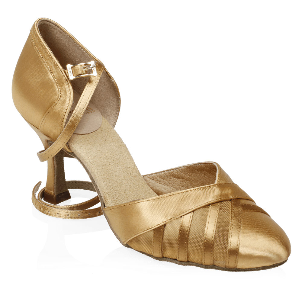 102 Missouri | Flesh Satin | Standard Ballroom Dance Shoes