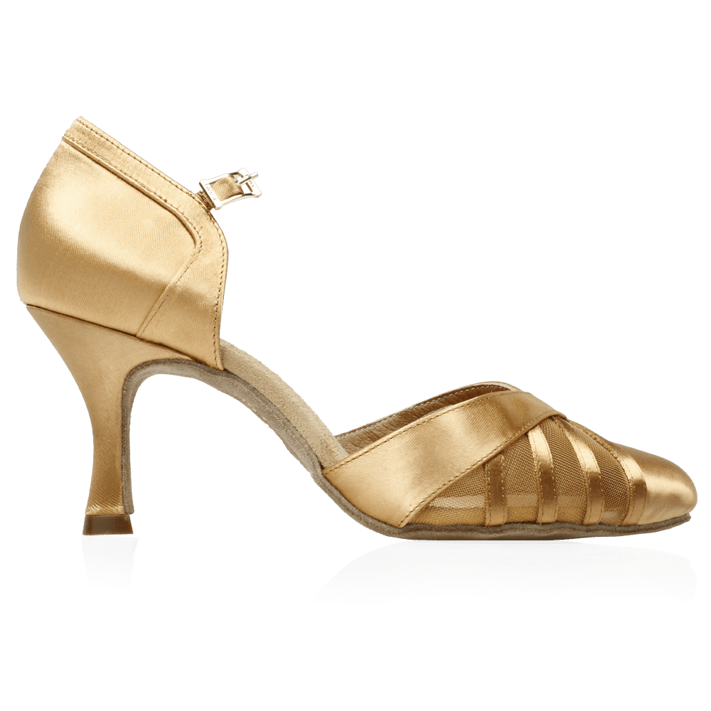 102 Missouri | Flesh Satin | Standard Ballroom Dance Shoes
