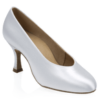 106A Landslide | White Satin | Standard Ballroom Dance Shoes