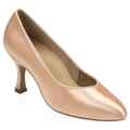 964A Claudia | Light Flesh Satin | Standard Ballroom Pointed Toe Dance Shoes