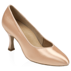 964A Claudia | Light Flesh Satin | Standard Ballroom Pointed Toe Dance Shoes