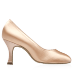 964A Claudia | Light Flesh Satin | Standard Ballroom Pointed Toe Dance Shoes