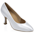 964A Claudia | White Satin | Standard Ballroom Pointed Toe Dance Shoes