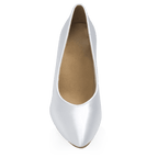 964A Claudia | White Satin | Standard Ballroom Pointed Toe Dance Shoes