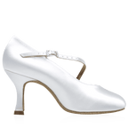 116A Rockslide | White Satin | Standard Ballroom Dance Shoes