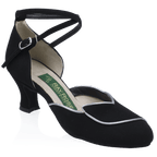 Hyacinth - Black Nubuck/Silver