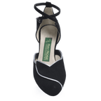 Hyacinth - Black Nubuck/Silver