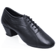 BW111 Bryan Watson | Black Leather  | Latin Dance Shoes
