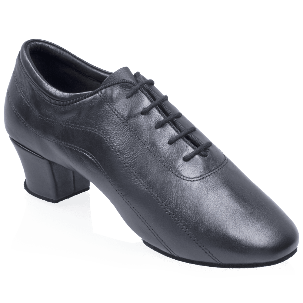 H447 Zephyr | Black Leather | Latin Dance Shoes