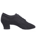 H447 Zephyr | Black Nappa Suede Leather | Latin Dance Shoes