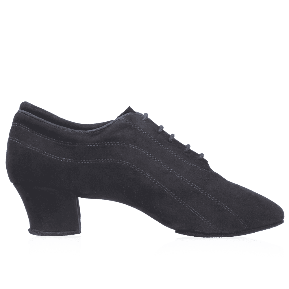 H447 Zephyr | Black Nappa Suede Leather | Latin Dance Shoes