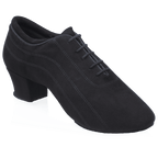 H447 Zephyr | Black Nappa Suede Leather | Latin Dance Shoes