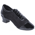 H485 Caspian | Nappa Suede Leather/Patent | Latin Dance Shoes