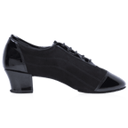 H485 Caspian | Nappa Suede Leather/Patent | Latin Dance Shoes