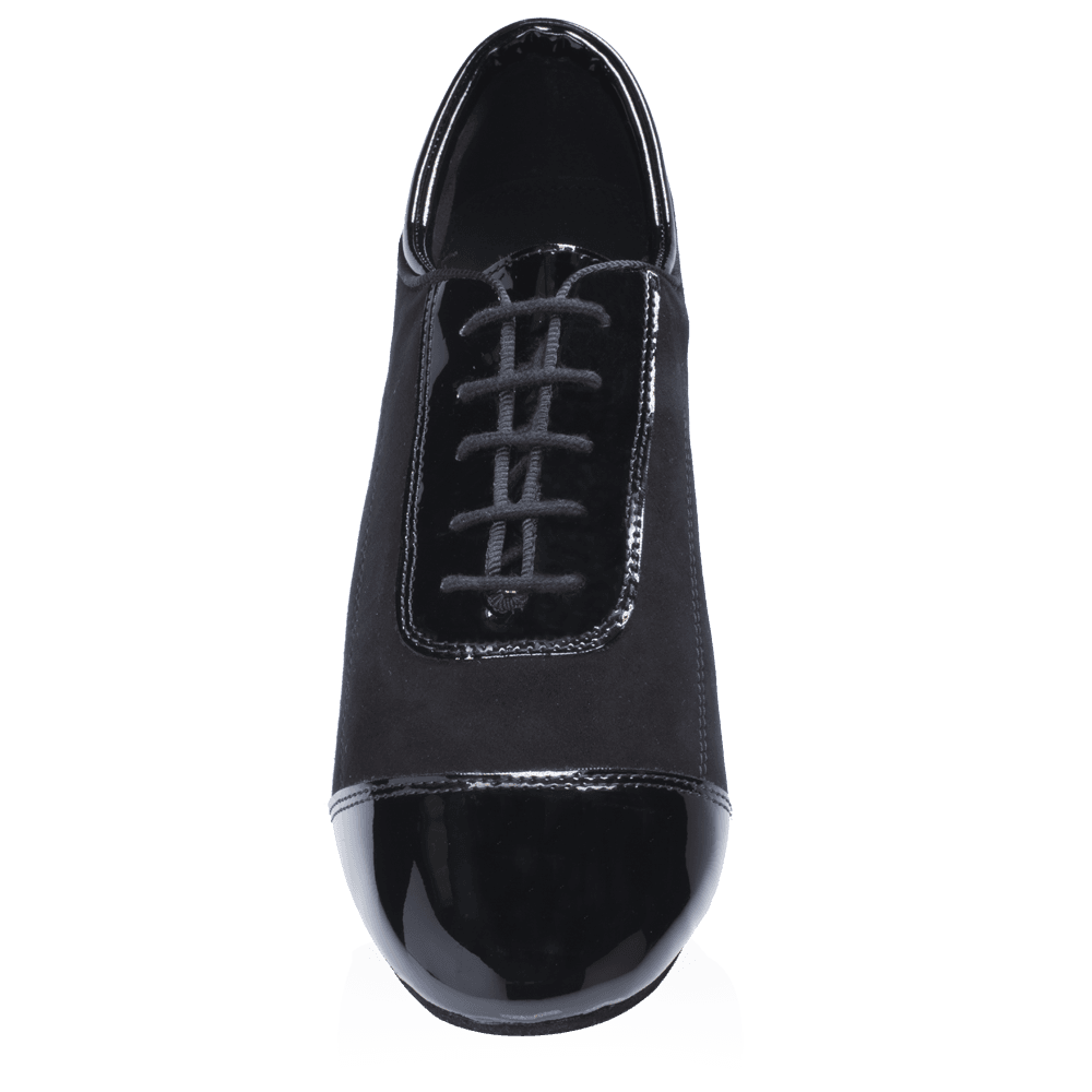 H485 Caspian | Nappa Suede Leather/Patent | Latin Dance Shoes