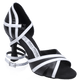 Aurora - Black/White Leather