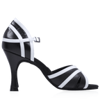 Aurora - Black/White Leather