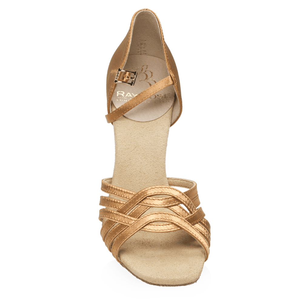H845-X Persephone Xtra | Light Tan Satin | Latin Dance Shoes