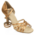 H860-X Kalahari Xtra | Light Tan Satin | Ladies Latin Dance Shoes