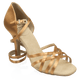 H860-X Kalahari Xtra | Light Tan Satin | Ladies Latin Dance Shoes