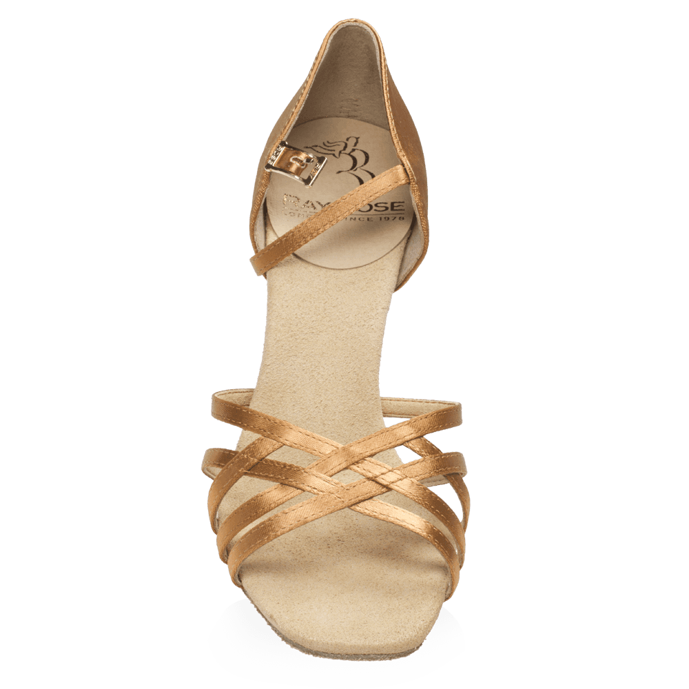 H860-X Kalahari Xtra | Light Tan Satin | Ladies Latin Dance Shoes