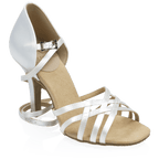 H860-X Kalahari Xtra | White Satin | Ladies Latin Dance Shoes