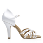 H860-X Kalahari Xtra | White Satin | Ladies Latin Dance Shoes