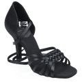 H869-X Moonglow Xtra | Black Satin | Ladies Latin Dance Shoes