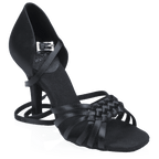 H869-X Moonglow Xtra | Black Satin | Ladies Latin Dance Shoes