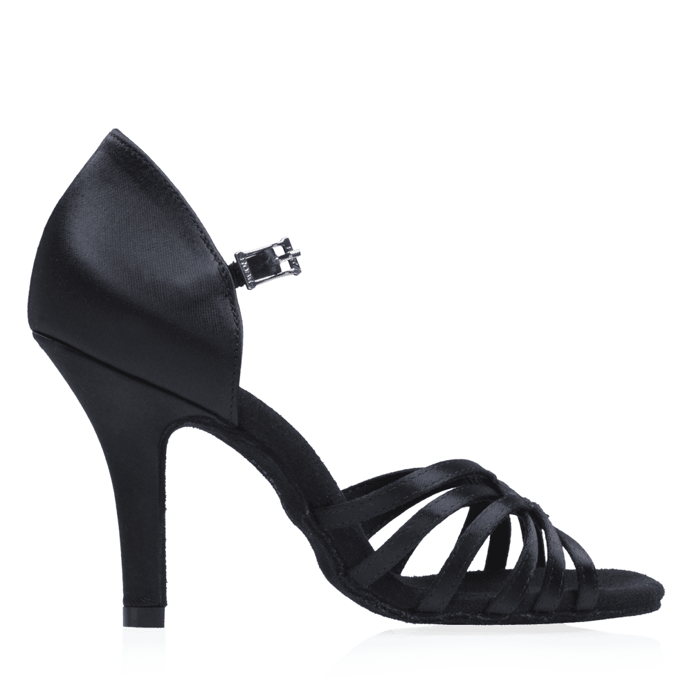 H869-X Moonglow Xtra | Black Satin | Ladies Latin Dance Shoes