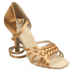 H869-X Moonglow Xtra | Light Tan Satin | Ladies Latin Dance Shoes