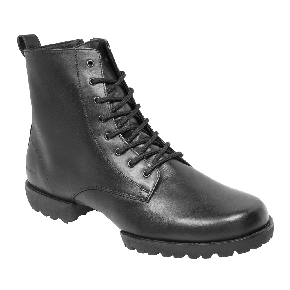 Dance Military Boot - Black Leather - Military Dance Boot – Durable, Stylish Footwear for Stage & Practice