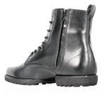 Dance Military Boot - Black Leather